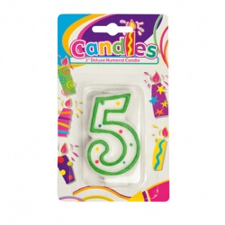 Birthday Candle With Number - 5