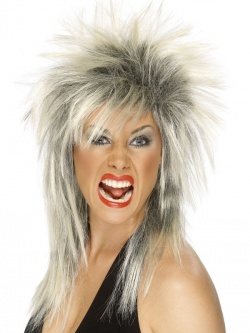 Rock Diva Wig - Blonde and Black