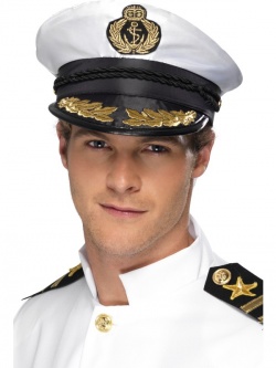 White Captain Hat