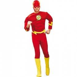 Costume of Flash With Deluxe Muscle Chest