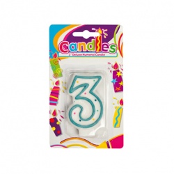 Birthday Candle With Number - 3