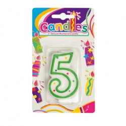 Birthday Candle With Number - 5