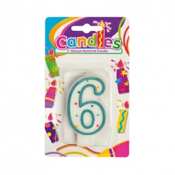 Birthday Candle With Number - 6