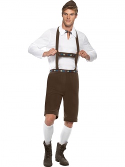Bavarian Man Costume - Brown