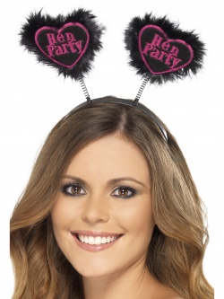 Hen Party Love Heart Boppers - Black