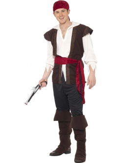 Pirate Costume - Red Headscarf