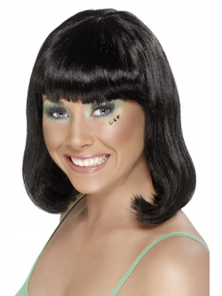 Cheerleader Wig - Black