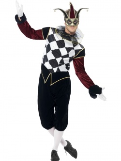 Gothic Venetian Harlequin Male Costume