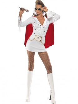 Elvis Viva Las Vegas Costume White and Red