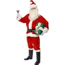 Santa Costume Deluxe Red