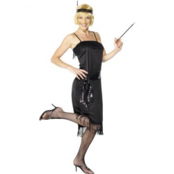 Flapper Costume Black