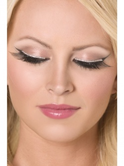 Glitter Eyelashes Black and Silver