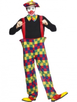 Multi-Coloured Clown Costume